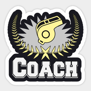 Sports Coach Whistle Sticker